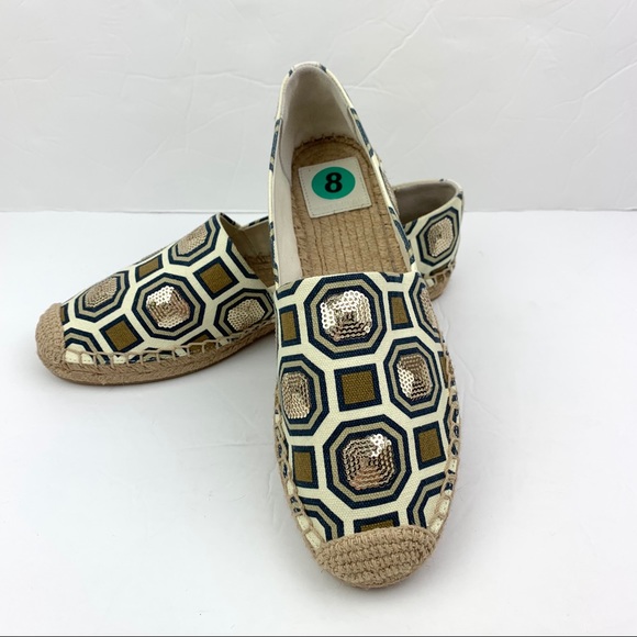 Tory Burch Cecily Sequin Embellished Espadrilles - Picture 8 of 14